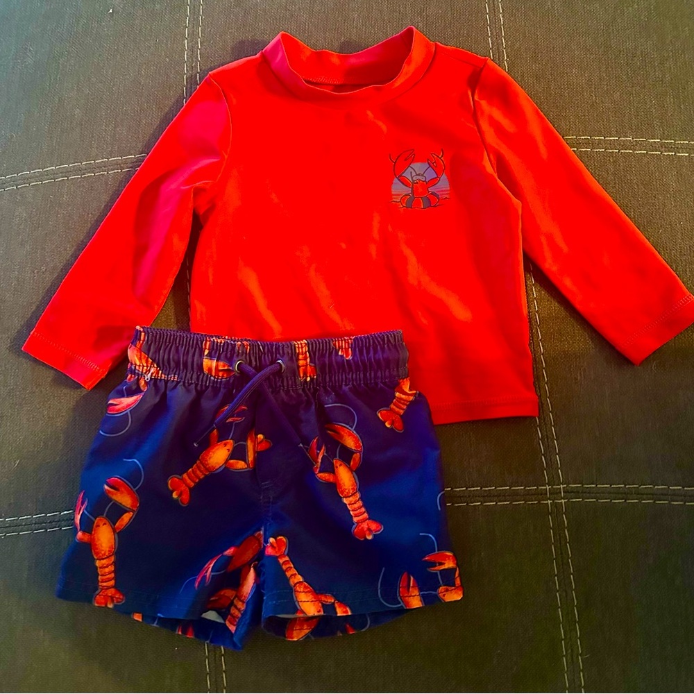 Swim top and shorts